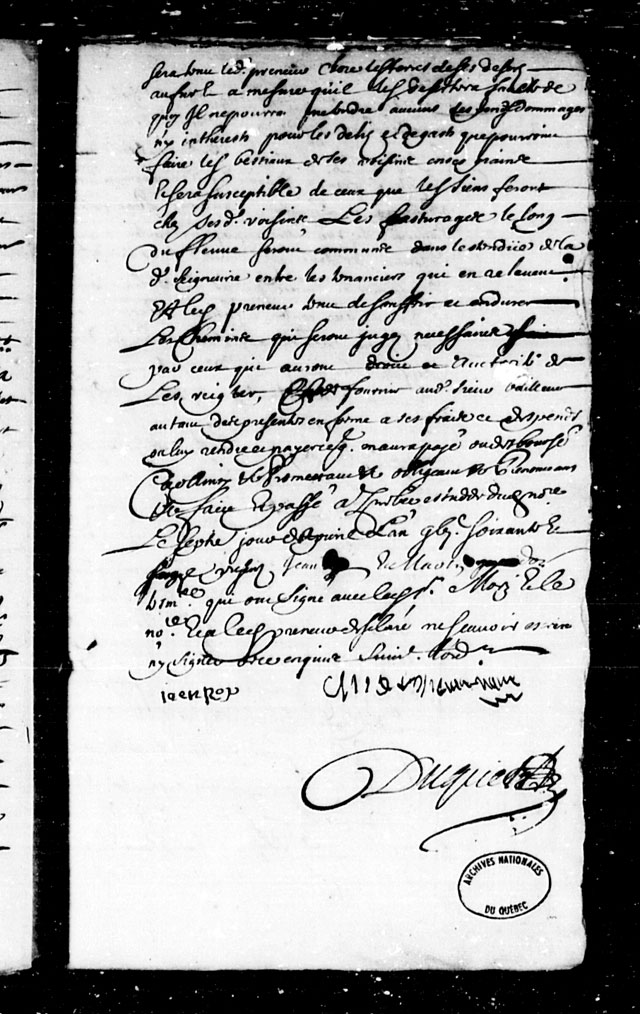 Contrat de Concession de Jean Rolandeau, page 2