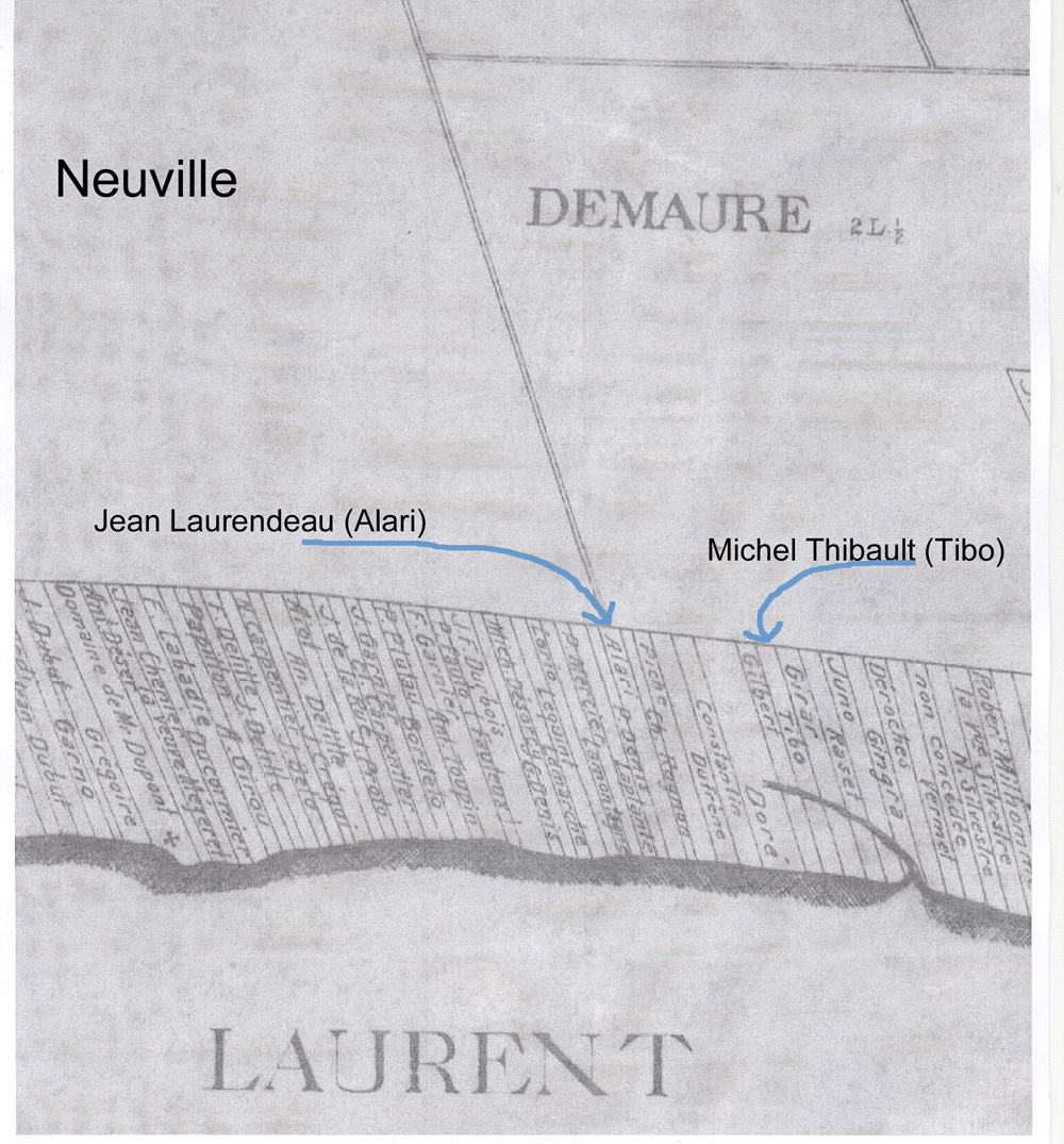 2. Emplacement première terre de Jean Laurendeau