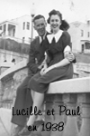 Lucille et Paul en 1938
