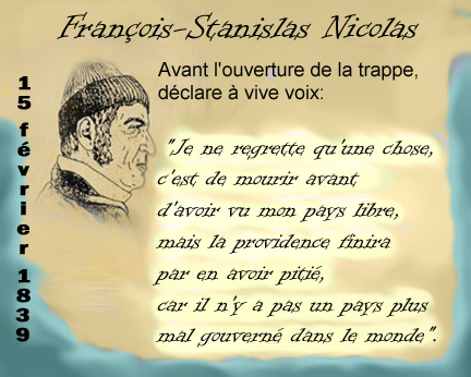 Franois-Stanislas Nicolas, mot de fin