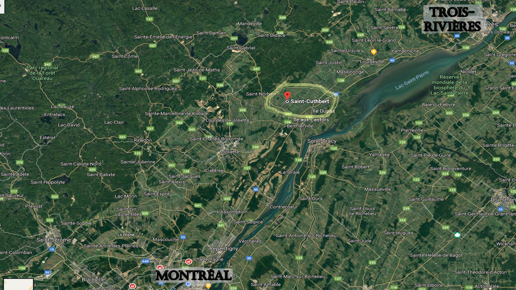 St-Cuthbert entre Montréal et Trois-Rivières